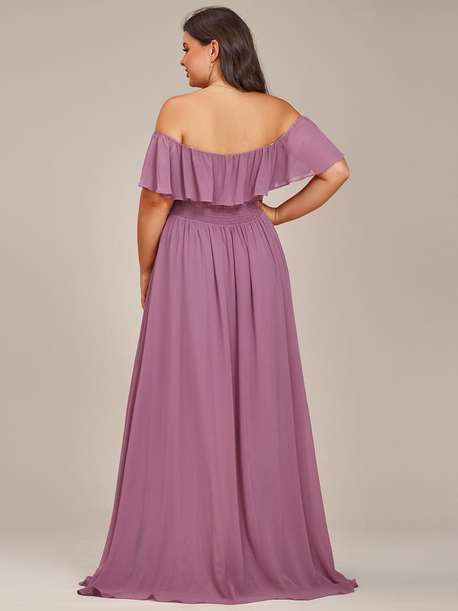 Purple Orchid Bridesmaid Dresses #style_ES01736OD