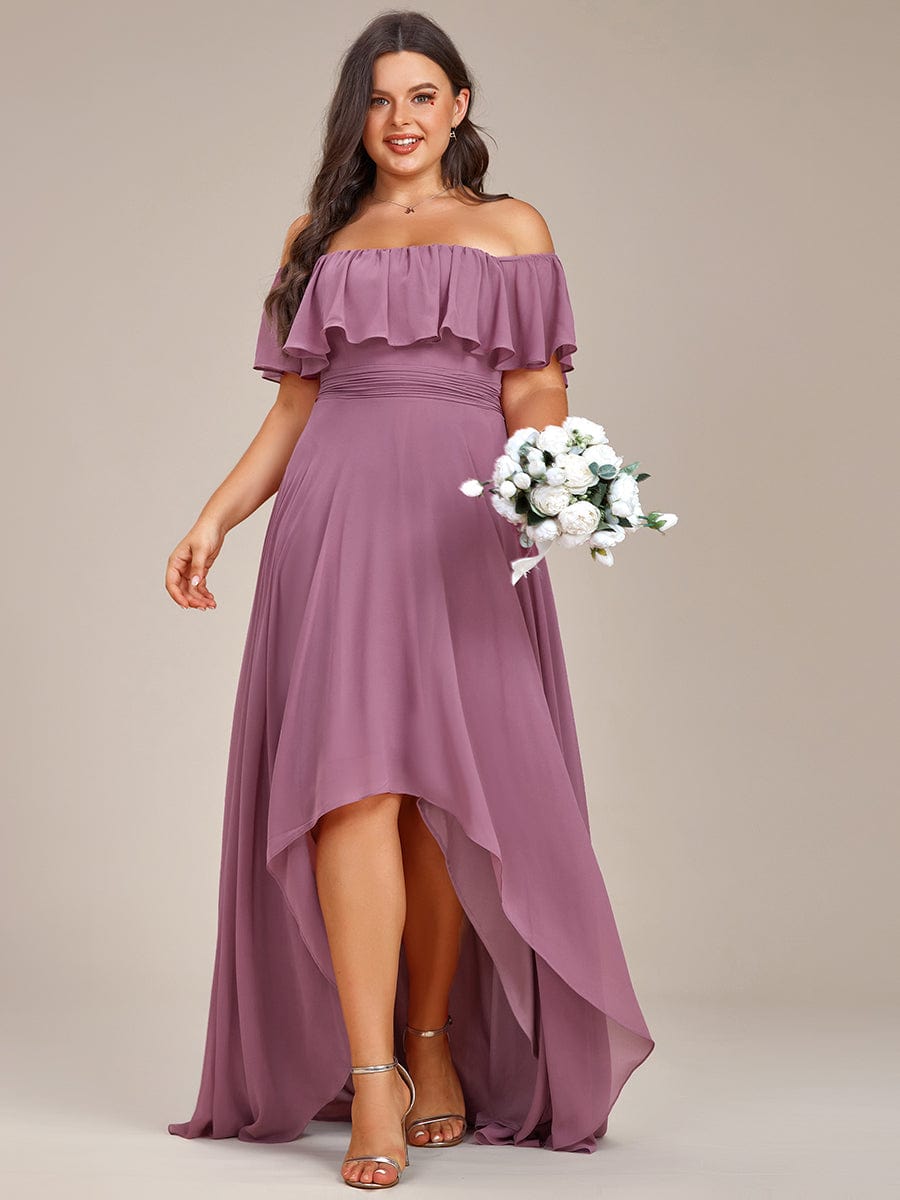 Purple Orchid Bridesmaid Dresses #style_ES01736OD