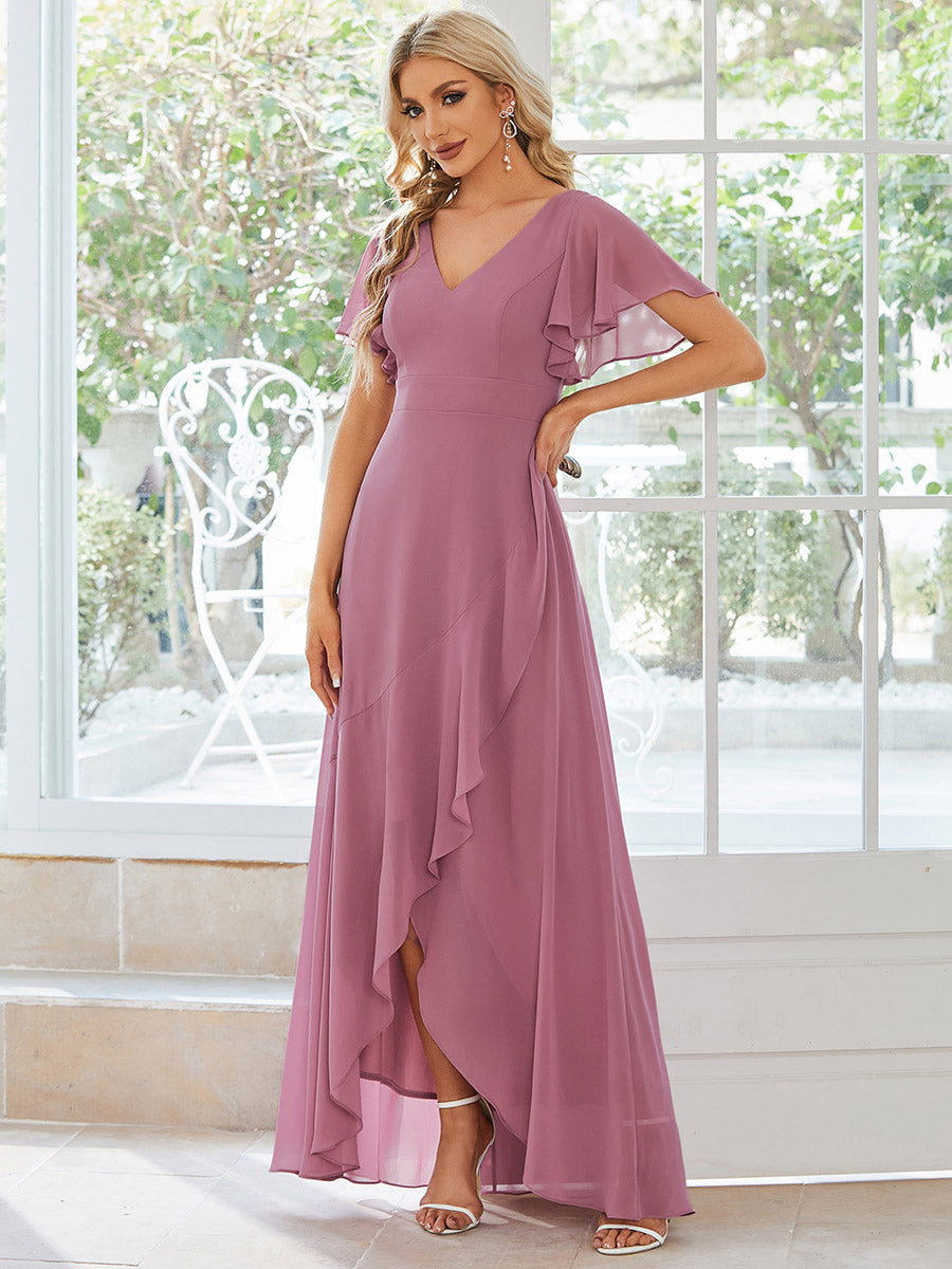 Purple Orchid Bridesmaid Dresses #style_ES01749OD