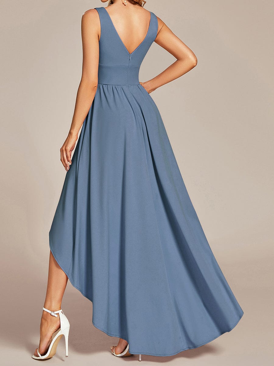 Dusty Blue Bridesmaid Gowns #style_ES01750DN