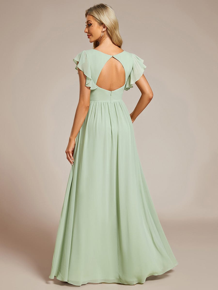 Sage Green Bridesmaid Dresses #style_ES01819MG