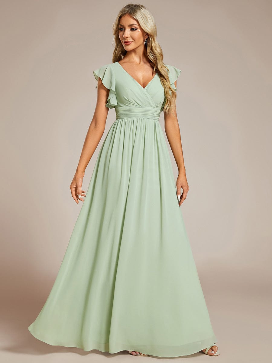 Sage Green Bridesmaid Dresses #style_ES01819MG