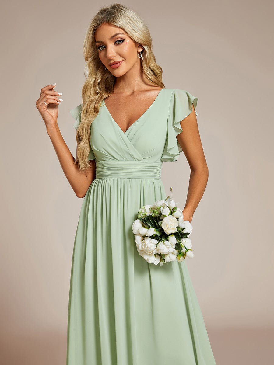 Sage Green Bridesmaid Dresses #style_ES01819MG