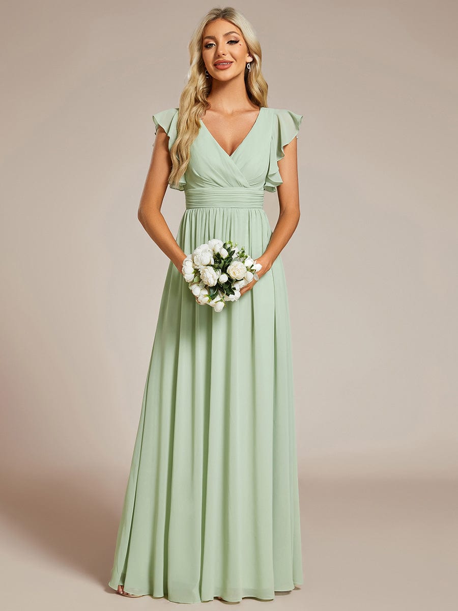 Sage Green Bridesmaid Dresses #style_ES01819MG