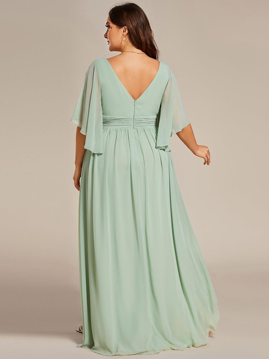 Sage Green Bridesmaid Dresses #style_ES01886MG