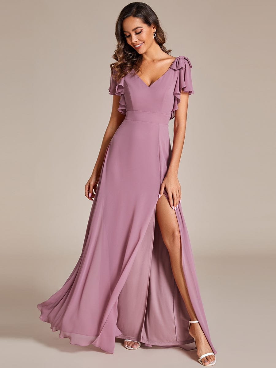 Purple Orchid Bridesmaid Dresses #style_ES02080OD