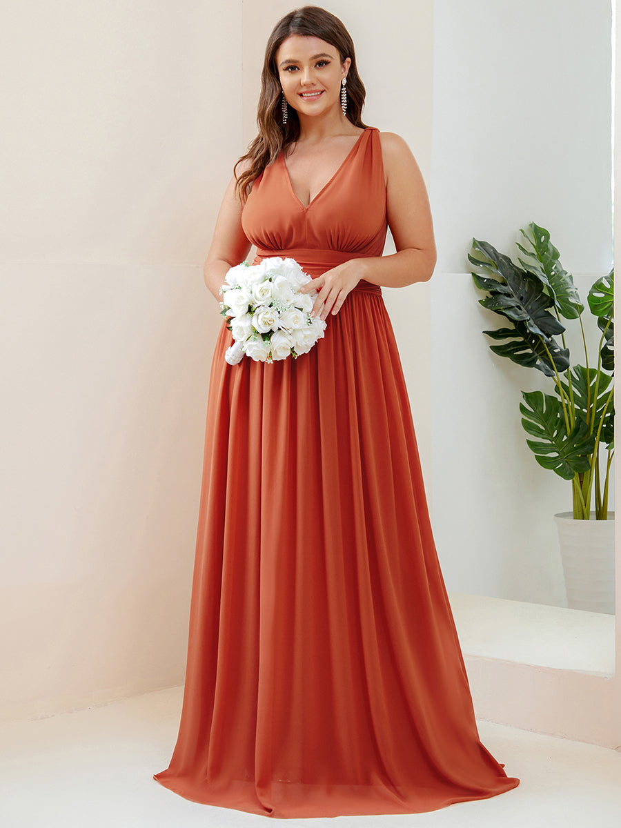 Les meilleurs choix de robes de soirée orange brûlé #Style_ES09018