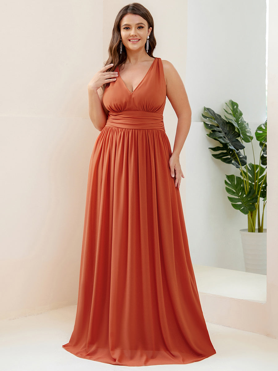 Les meilleurs choix de robes de soirée orange brûlé #Style_ES09018