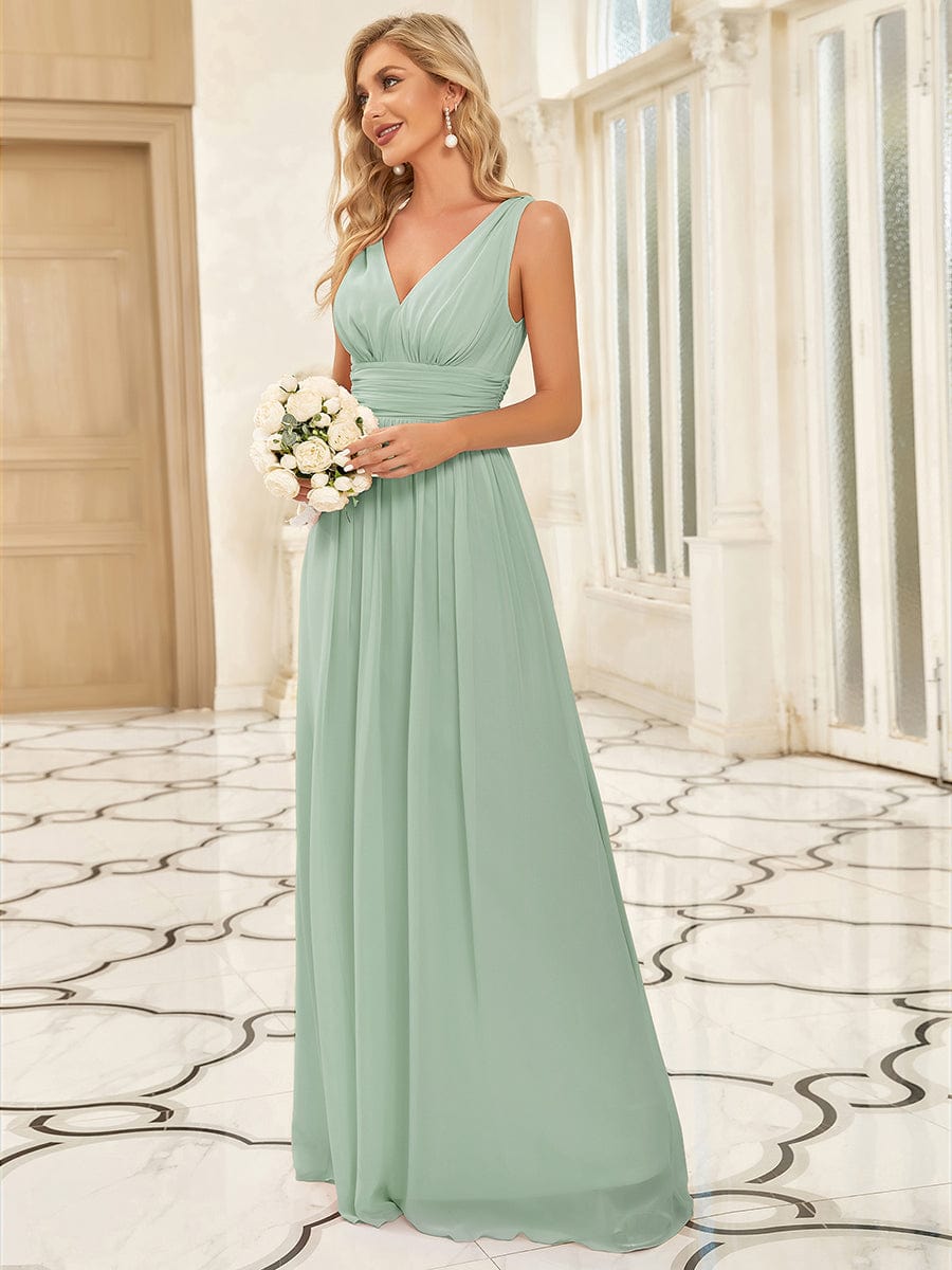 Sage Green Bridesmaid Dresses #style_ES09018MG