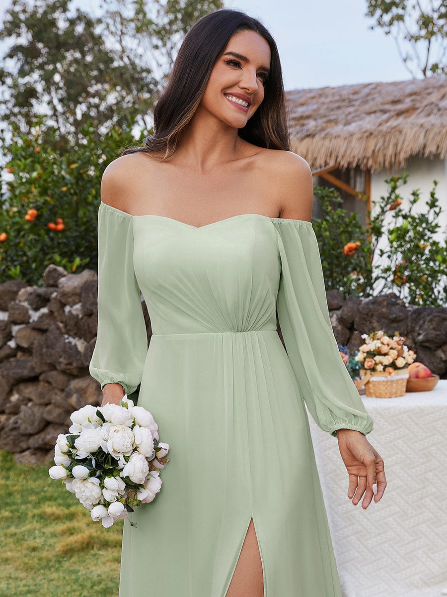 Sage Green Bridesmaid Dresses #style_ESS0002MG