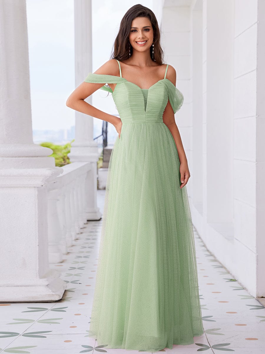 Sage Green Bridesmaid Dresses #style_ESS0069MG