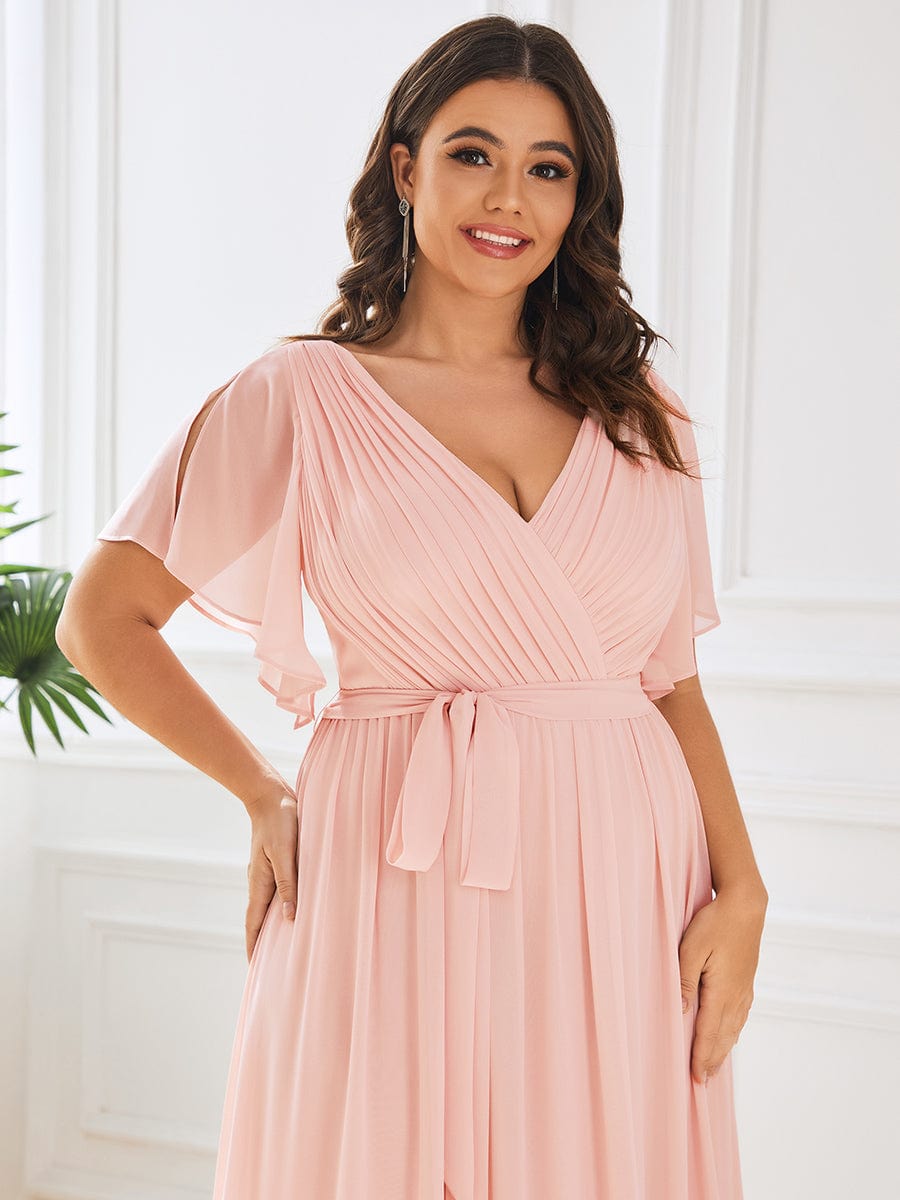 Pink Chiffon Bridesmaid Dresses #style_EE0164APK