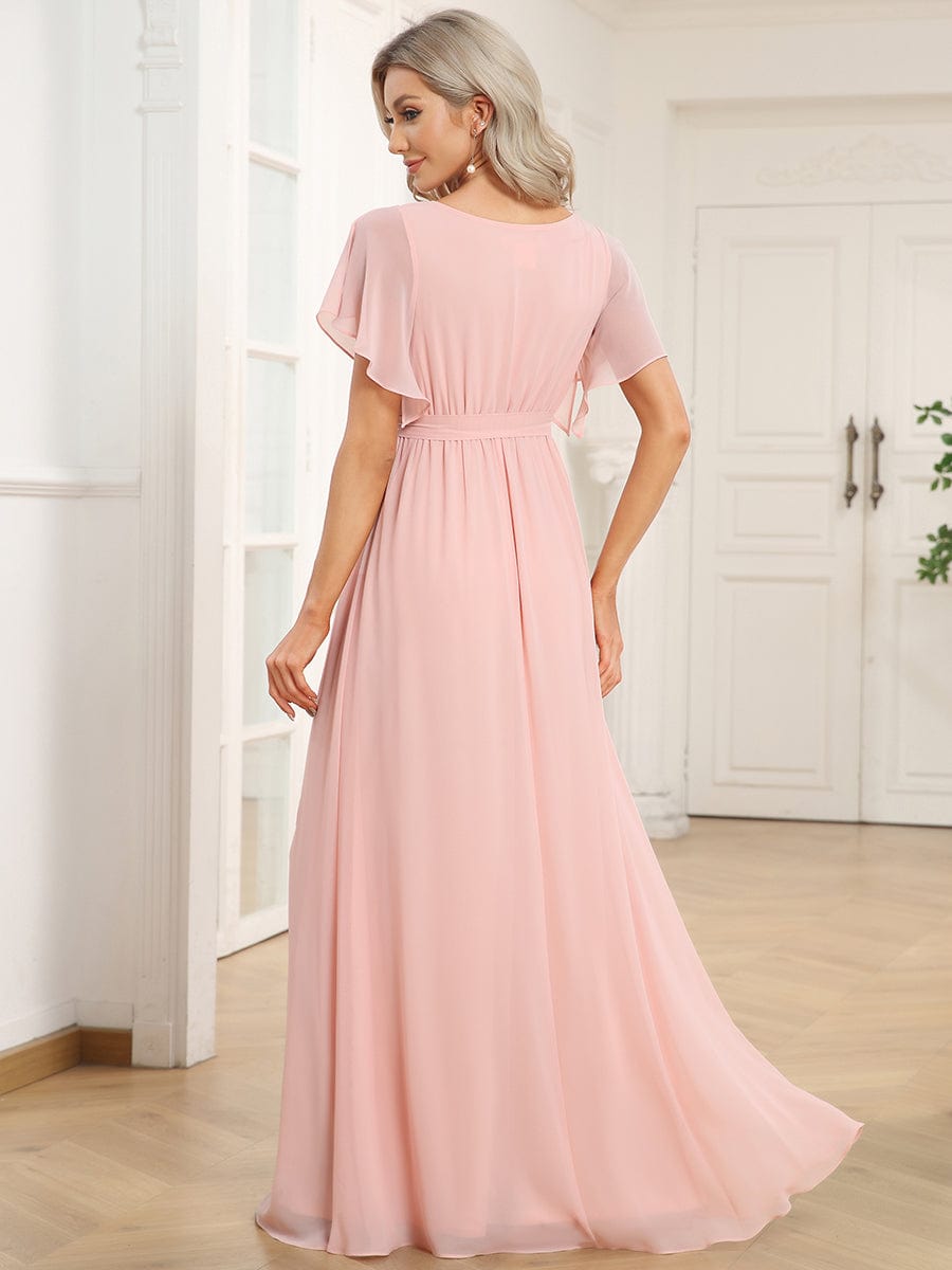 Pink Chiffon Bridesmaid Dresses #style_EE0164APK