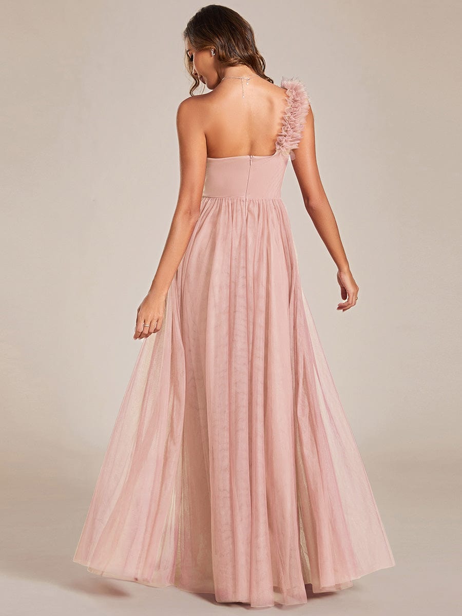 Pink Chiffon Bridesmaid Dresses #style_ES01911PK