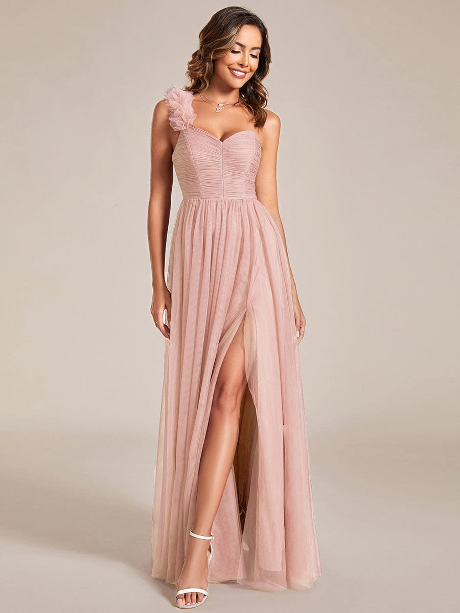 Pink Chiffon Bridesmaid Dresses #style_ES01911PK