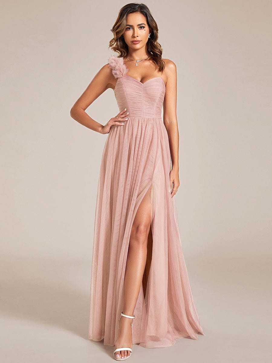 Pink Chiffon Bridesmaid Dresses #style_ES01911PK