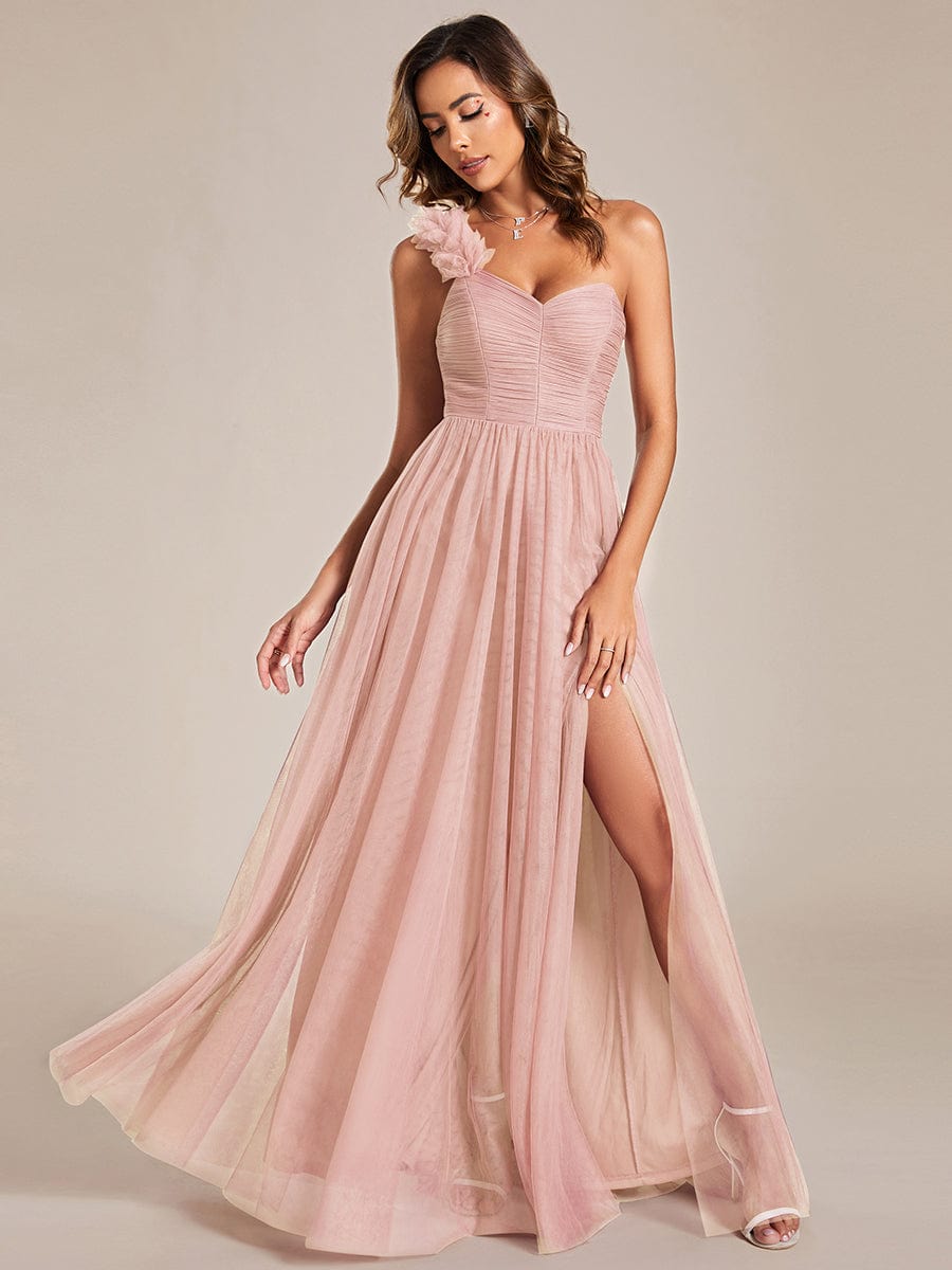 Pink Chiffon Bridesmaid Dresses #style_ES01911PK