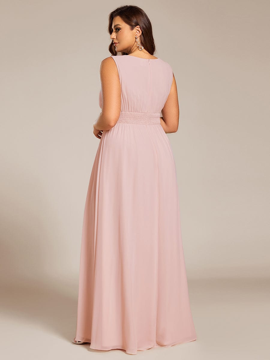 Pink Chiffon Bridesmaid Dresses #style_ES01955PK