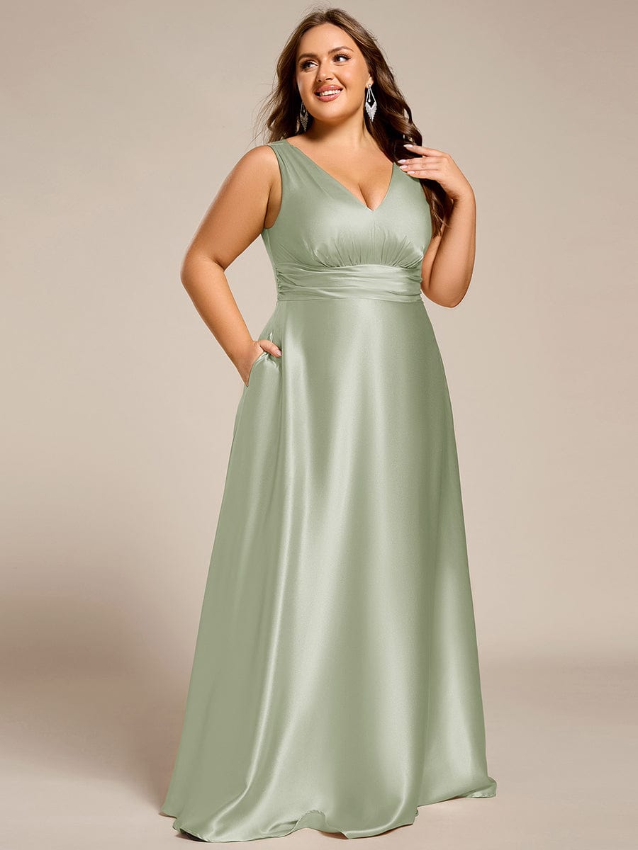 Sage Green Bridesmaid Dresses #style_ES02326MG