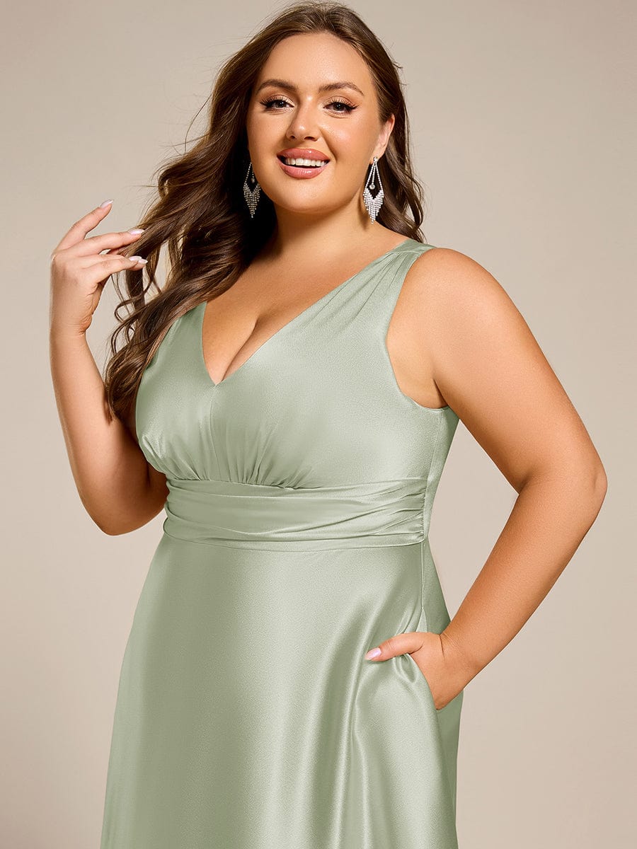 Sage Green Bridesmaid Dresses #style_ES02326MG