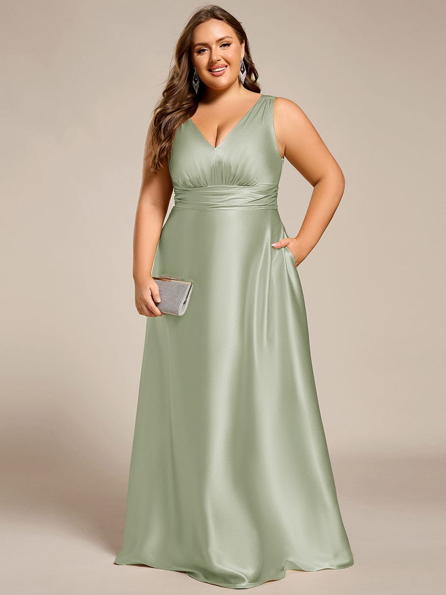 Sage Green Bridesmaid Dresses #style_ES02326MG