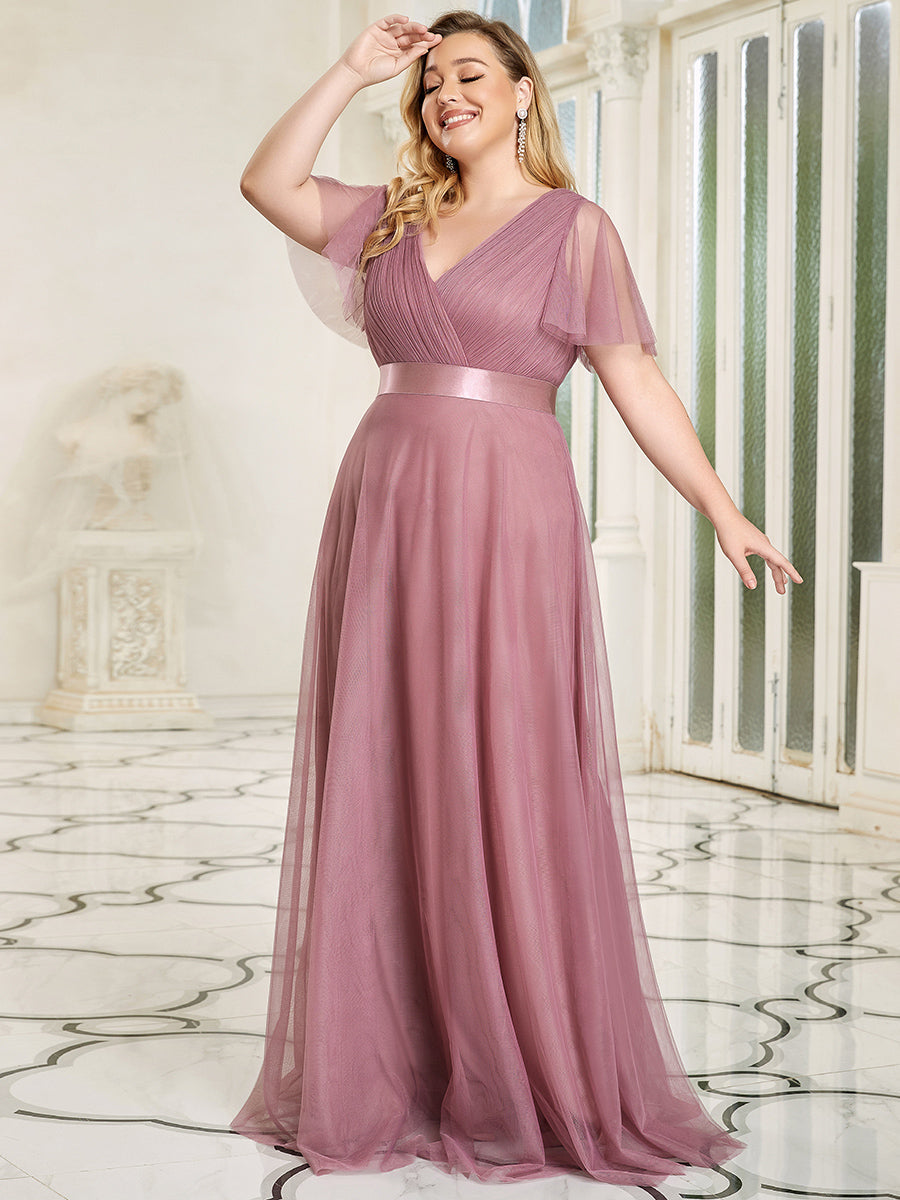 Robe demoiselle d honneur Grande taille longue Tulle pour un mariage Ever Pretty Ever Pretty FR